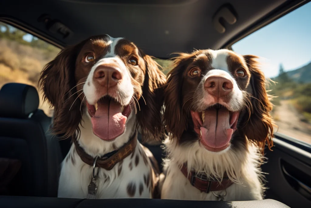 Nissan Sentra back seat cover for English Springer Spaniels